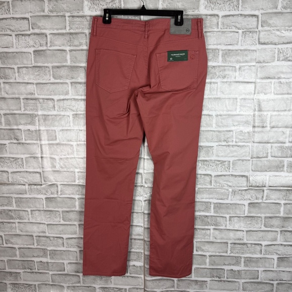 AG Adriano Goldschmied The Graduate Green Label Salmon Straight Pants 32 x 32 - Picture 3 of 9